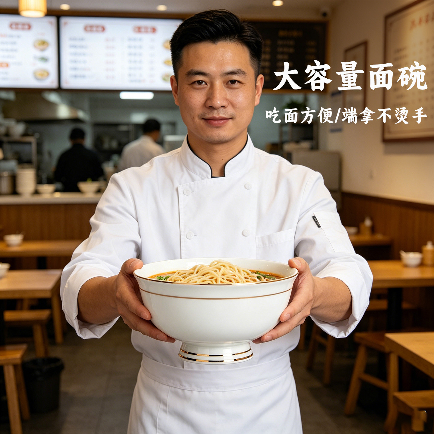 加厚防烫大容量饭店餐厅吃饭碗