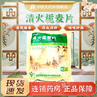 日田清火栀麦片12片*40袋用于肺胃热盛所致的咽喉肿痛发热牙痛