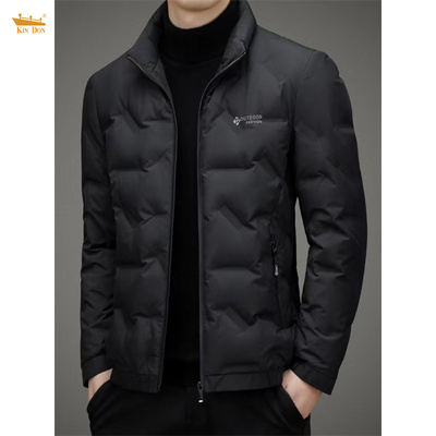 金盾轻薄立领秋冬短款羽绒服