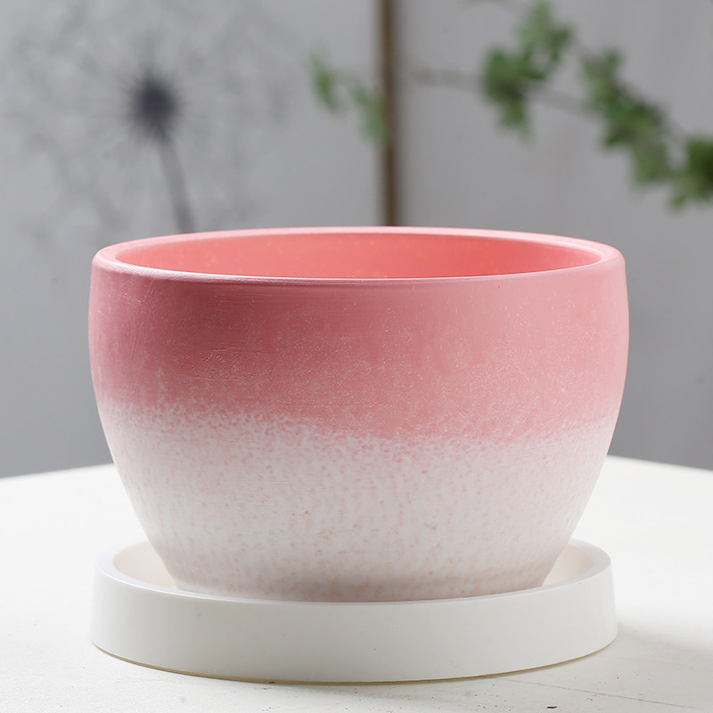 陶瓷花盆落地阳台室内兰花发财树绿萝彩色陶大口径苹果型多肉花盆,鲜花速递/花卉仿真/绿植园艺,花盆,淘宝优惠券,粉丝福利购,淘宝优惠卷