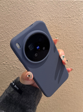 适用vivo手机壳x300防摔pro新款por保护套p外壳5G液态硅胶耐脏软糯纯色ins女款可爱蓝色白色