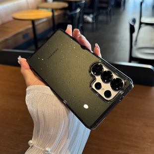 适用三星Galaxy手机壳S25防摔新款ultra保护套s24外壳p十透明U +轻奢5G高级感plus闪粉ins女款s23