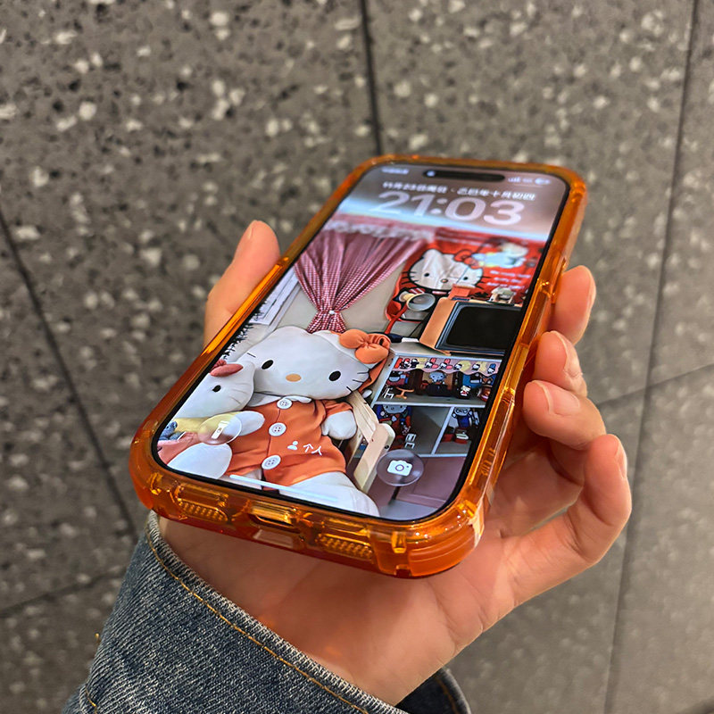 适用苹果17手机壳pro防摔por新款16保护壳max加厚iphone精孔全包镜头TPU软壳p简约pm高出屏幕保护粉色橙色