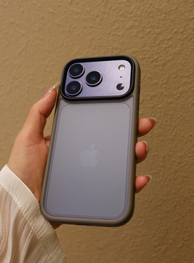 全包ai适用苹果17手机壳防摔por新款pro保护壳max磨砂iphone防指纹ip相机按键pm肤感p灰色黑色