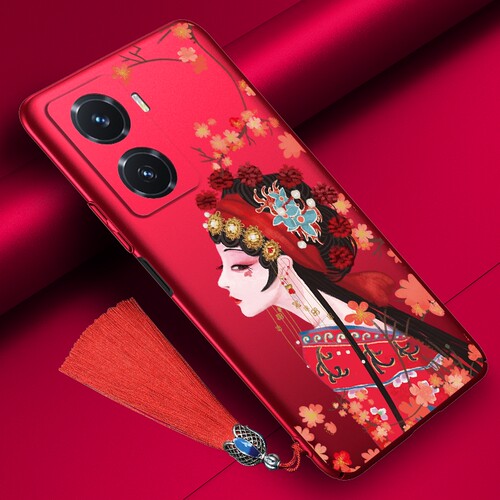 vivoy77手机壳花旦京剧脸谱