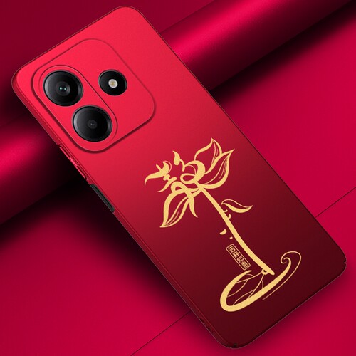 适用红米note14手机壳新款静莲