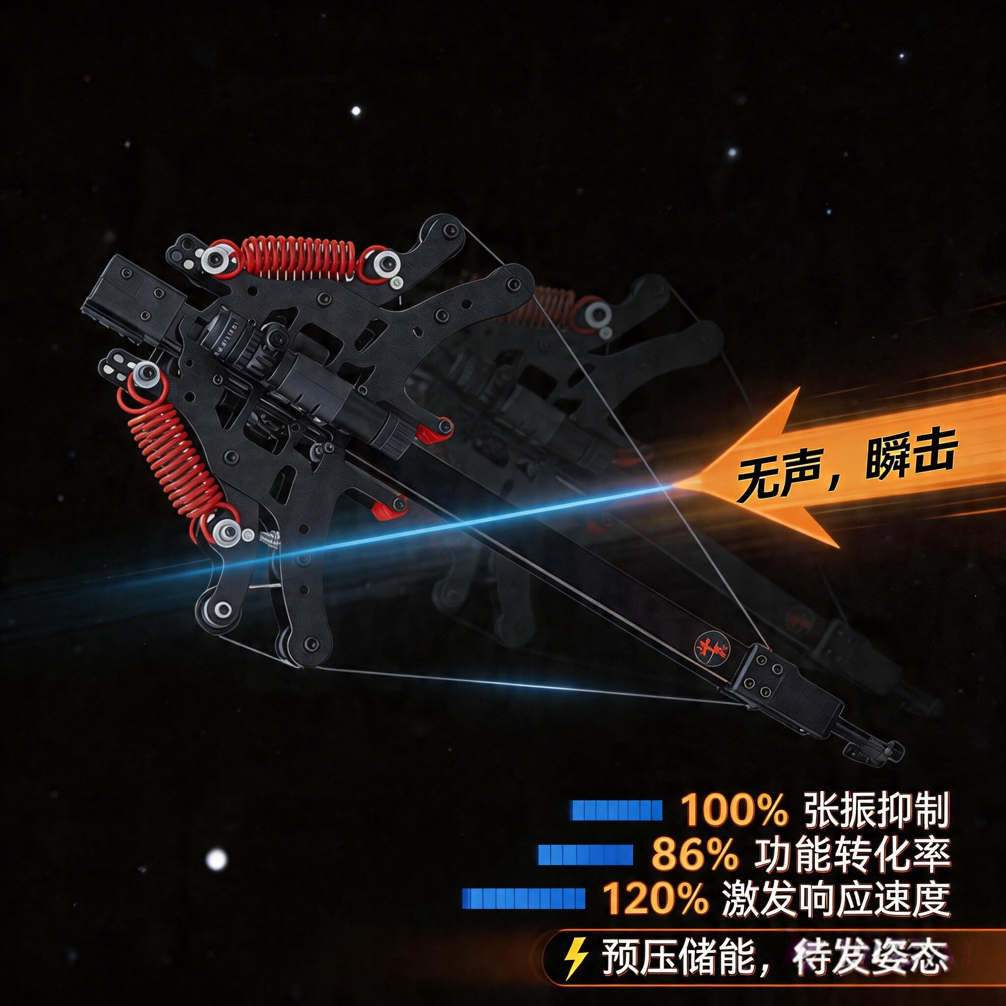 新款毒蛇连发复合弓钢珠两用激光