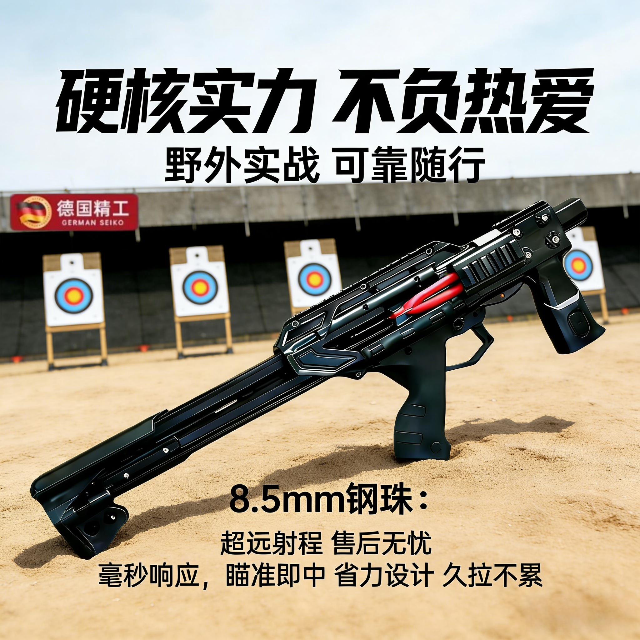 新雷神黑武士复合弓弹弓大威力大