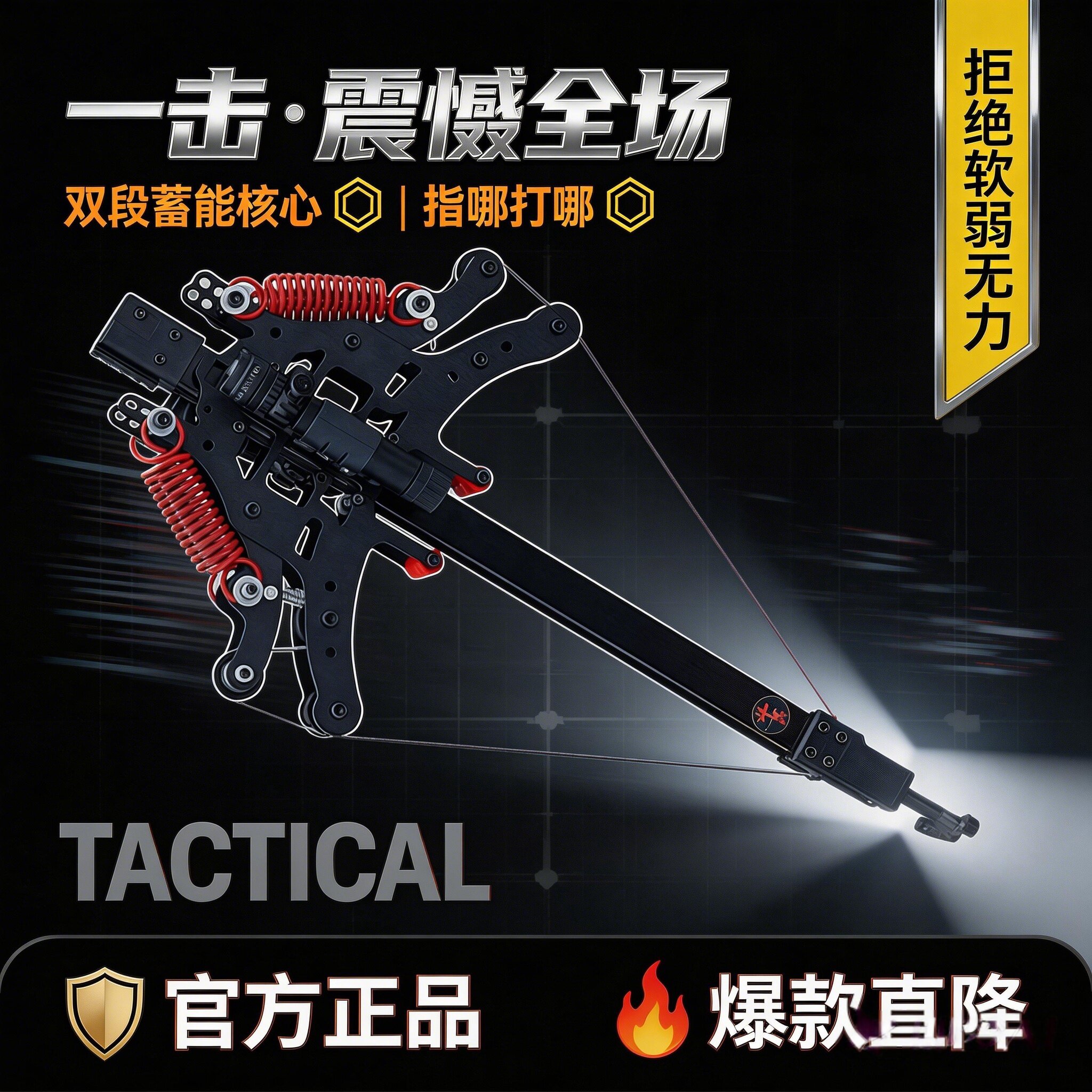 毒蛇弹珠枪瞄准钢高强度弹弓皮筋