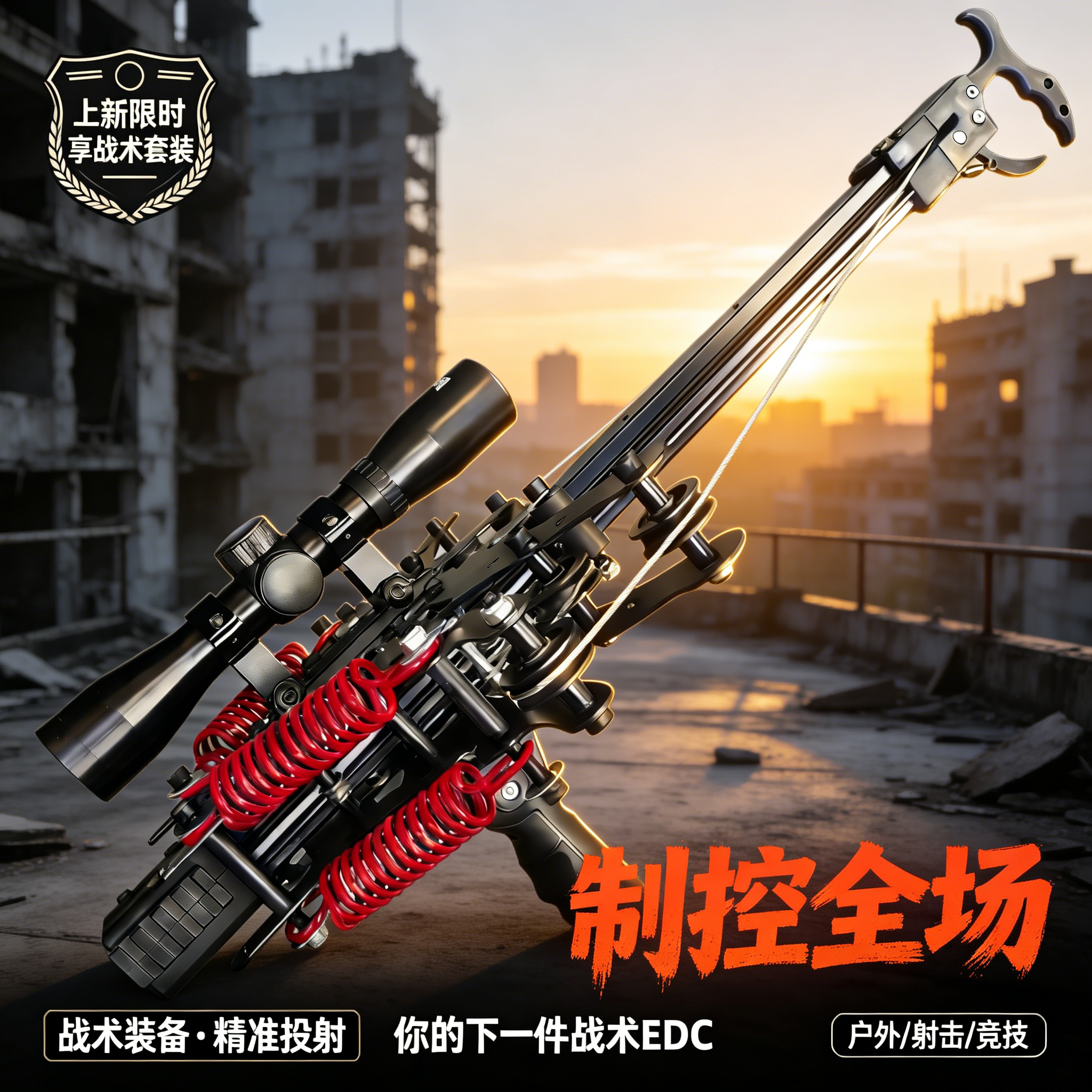 毒蛇复合弓2026新款连发50瞄准户外弓弩枪高精度成年人专用三用弓