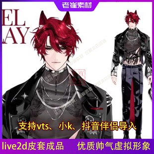 vts虚拟主播 live2d 直播伴侣直播间虚拟形象 2d形象皮套男生成品