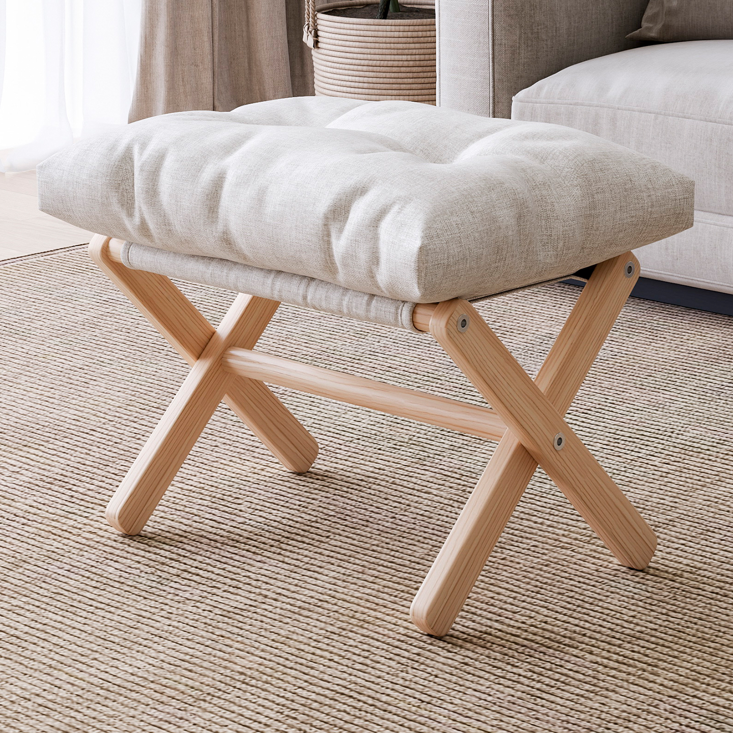 脚踏凳家用沙发凳简约折叠踩脚凳子翘脚垫脚凳办公室午睡搁脚神器