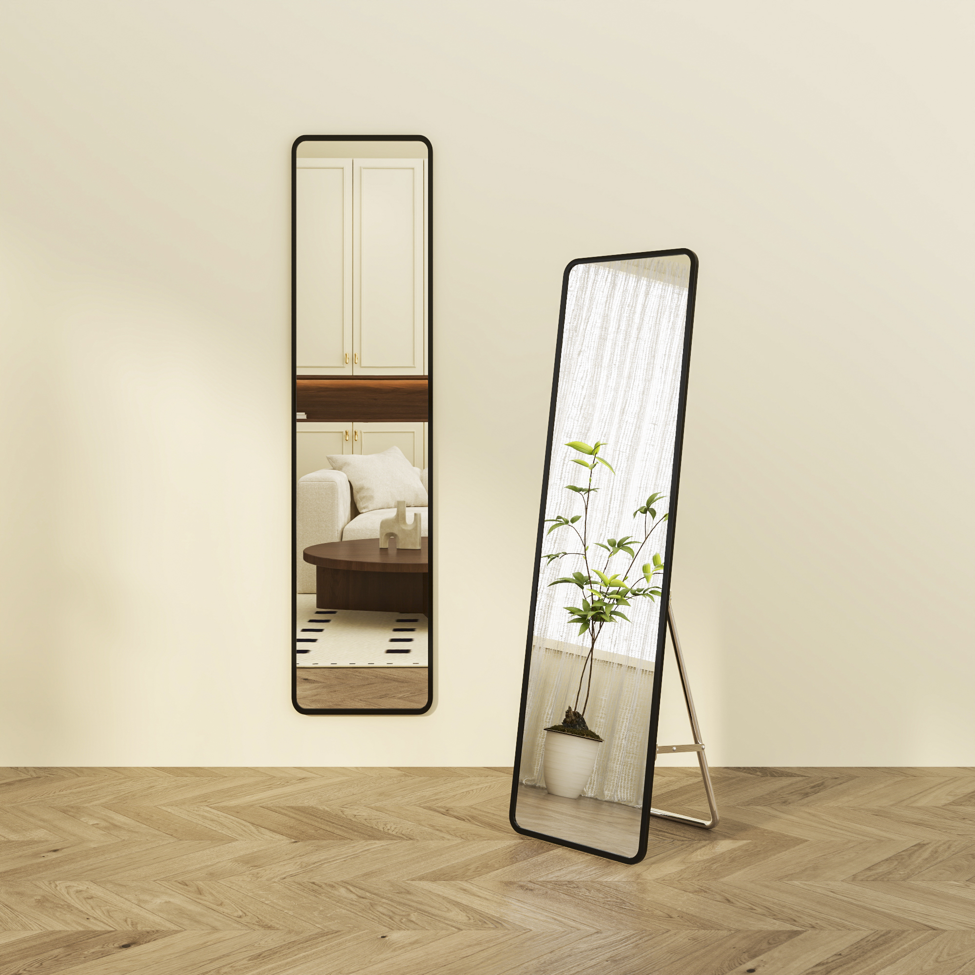 全身镜穿衣落地镜子壁挂贴墙家用网红女生卧室宿舍简约挂墙试衣镜