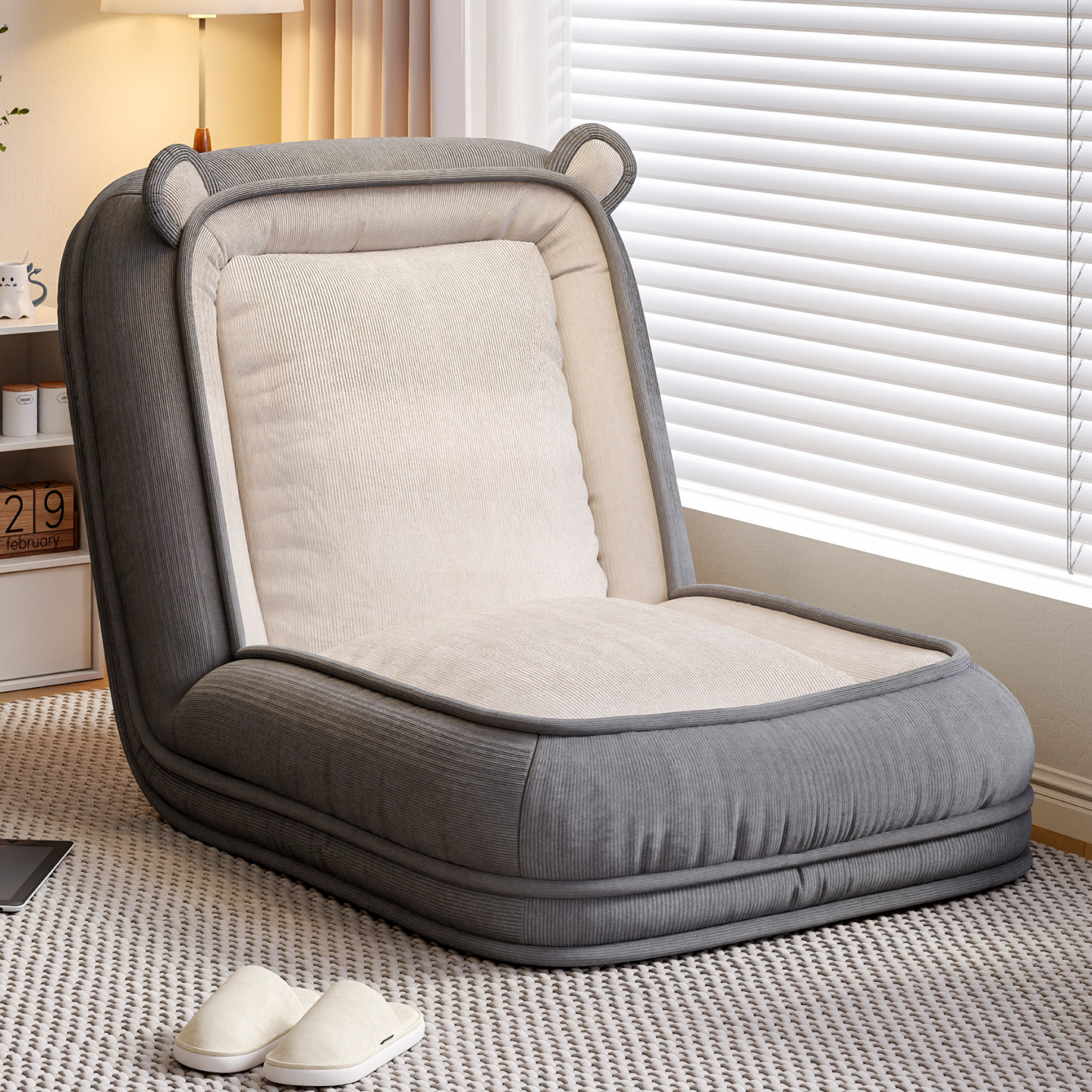 懒人沙发折叠沙发床单人人类狗窝可躺可睡阳台卧室榻榻米休闲躺椅