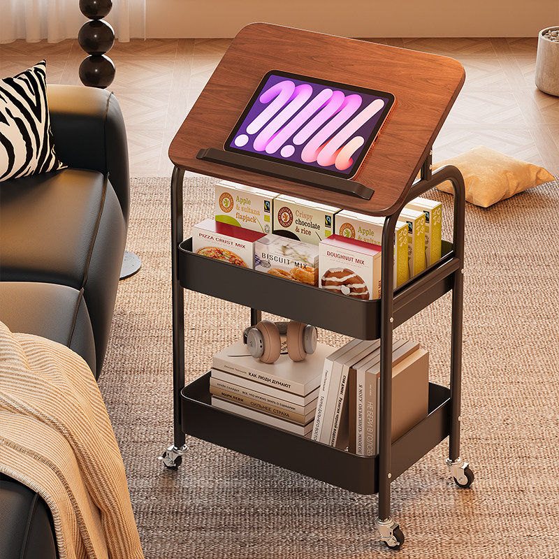 小推车沙发边几可移动茶几中古风床边置物架桌子客厅零食床头柜子,住宅家具,角几/边几,淘宝优惠券,粉丝福利购,淘宝优惠卷