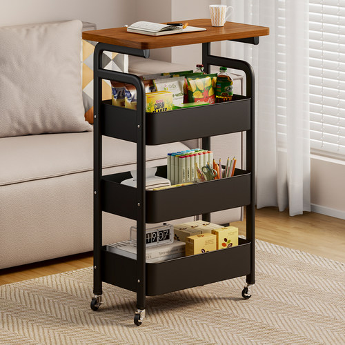 沙发边几可移动茶几小推车