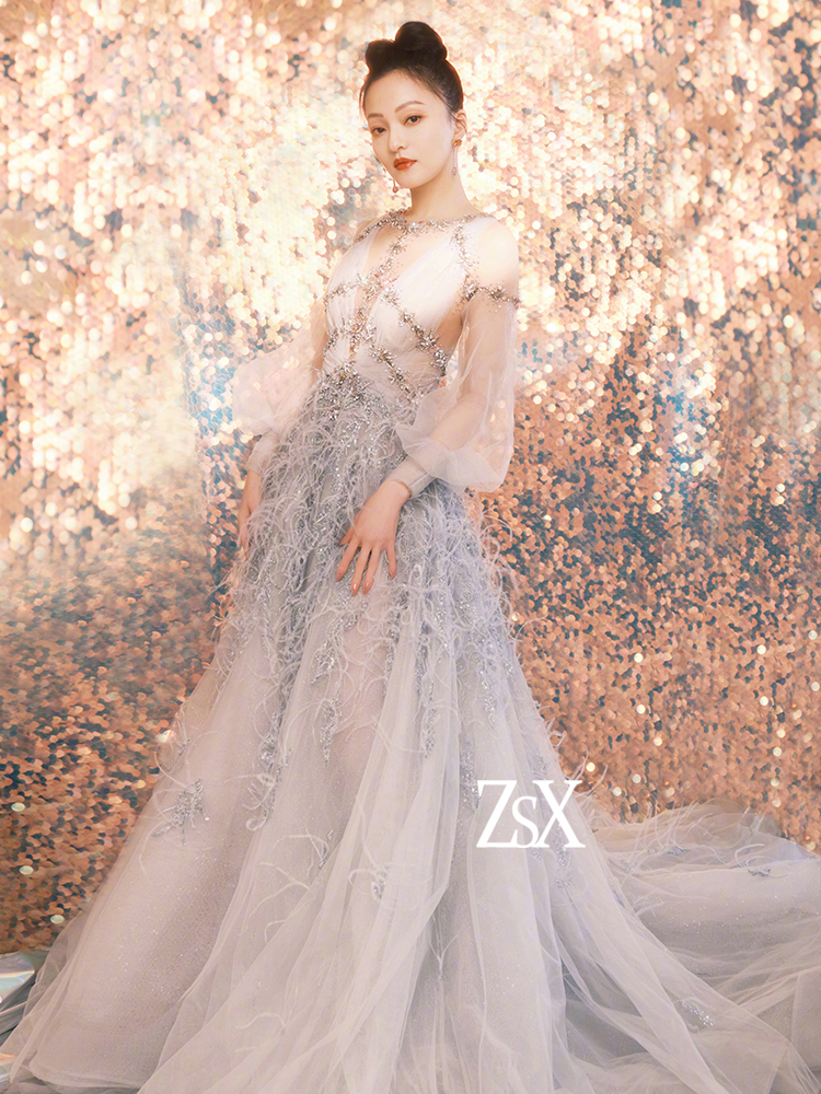 张韶涵同款高端优雅晚礼服