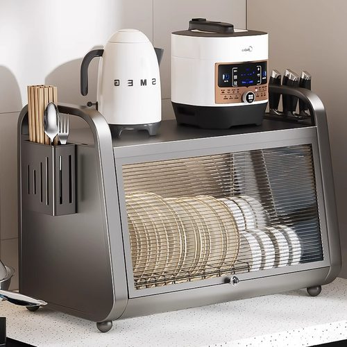 碗碟收纳架厨房置物架台面双层碗盘沥水架放碗架多功能碗筷收纳盒