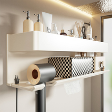 白色吹风机置物架卫生间免打孔浴室厕所壁挂电吹风挂架收纳支架子