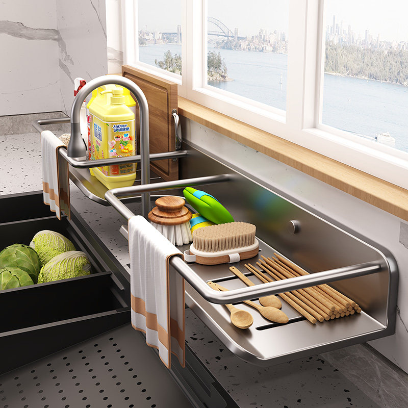 厨房置物架抹布沥水架免打孔家用壁挂式多功能洗碗池水槽收纳层架,厨房/烹饪用具,厨房置物架/置物柜/角架,淘宝优惠券,粉丝福利购,淘宝优惠卷