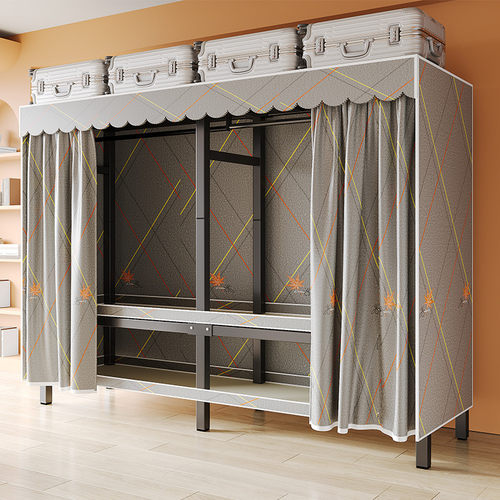 免安装通用加粗钢管布衣柜