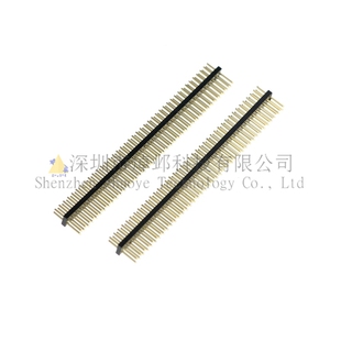 1.27MM间距 80pin数 50P直插双排直针 镀金排针 40P 双排连接器