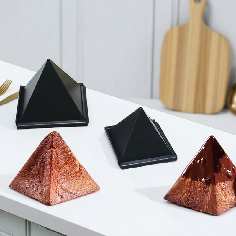 歌瑞特三角形金字塔丹麦不粘可颂面包模具烘焙家用创意吐司盒山形图片