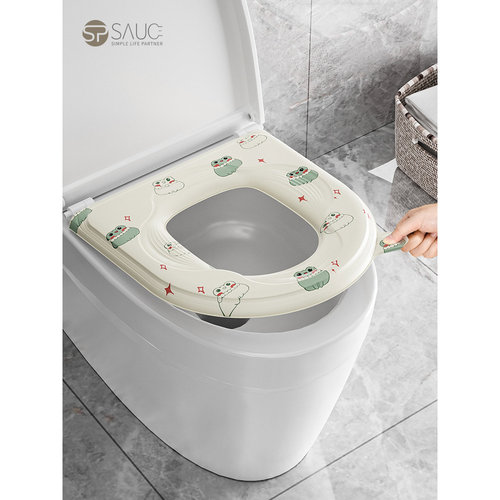 EVA防水印花马桶坐垫四季通用