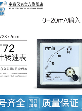 CP72 0-20mA输入模拟转速表67rpm 200r/min 1500转/分限速表be72