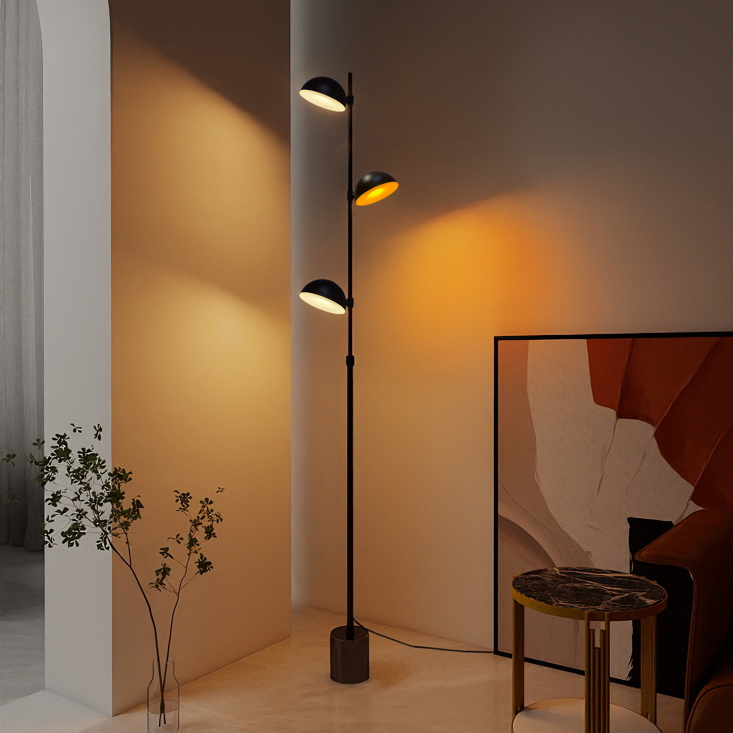 凯信云层落地灯现代简约客厅沙发旁氛围落地灯卧室床头双色落地灯