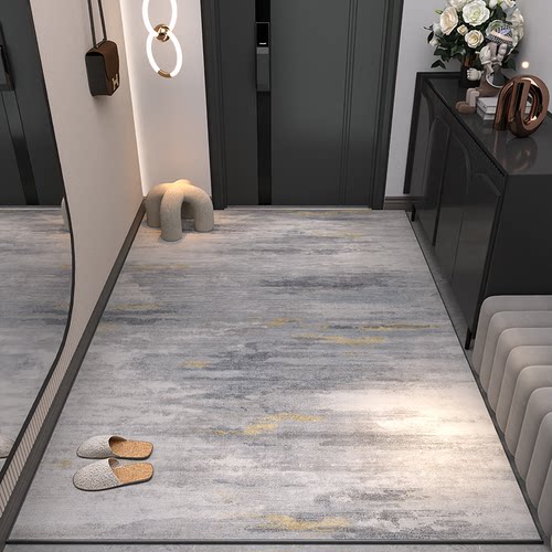入户门地垫进门地毯客厅硅藻泥加厚家用轻奢高级玄关脚垫耐脏高端