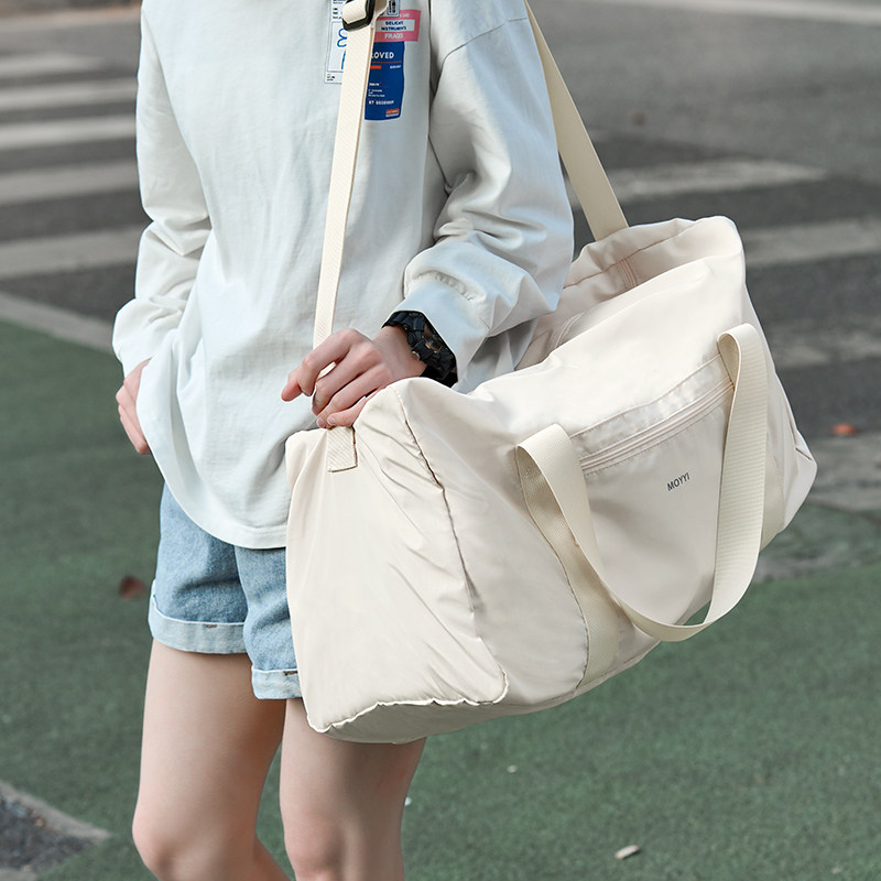 行李包女士短途旅行包可折叠便携式训练包2023新款可套拉杆登机包