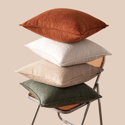 轻奢抱枕现代客厅双面色靠背沙发