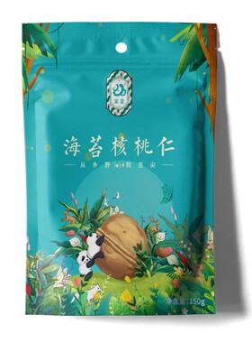 【家金-海苔核桃仁 150g*2袋】坚果休闲零食新口味