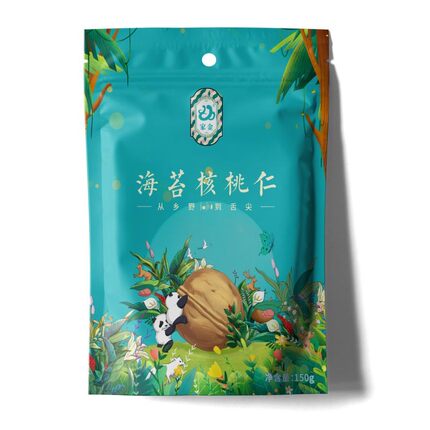 【家金-海苔核桃仁 150g*2袋】坚果休闲零食新口味
