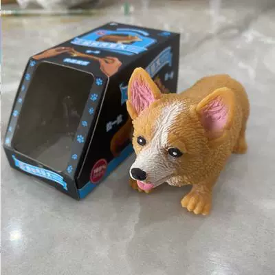 Творческая декомпрессия Corgi Dog Lala Стреляет в Haba Dog