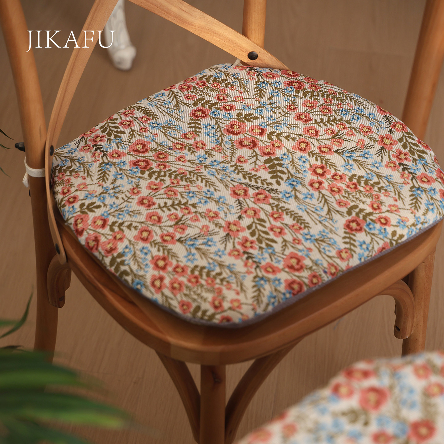 美式提花复古坐垫马蹄形温莎椅垫防滑透气座垫垫实木餐椅垫可拆洗,居家布艺,椅垫,淘宝优惠券,粉丝福利购,淘宝优惠卷