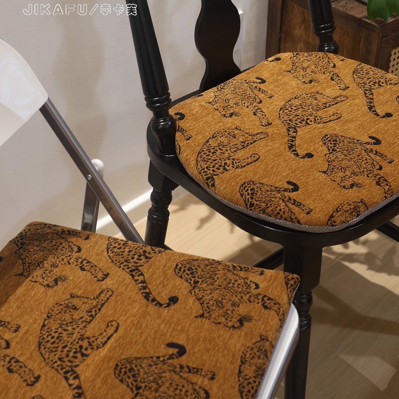 高档提花坐垫椅垫中古轻奢高级