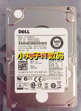 ELL/戴尔 东芝 AL13SEB300 300G 2.5寸10K SAS 0MTV7G 服务器