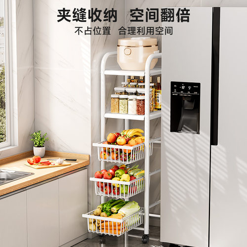 骜牛抽拉式厨房蔬菜置物架