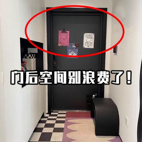 吸盘挂钩进门玄关墙上高级感衣帽门后无痕粘钩入户门架挂门置物架