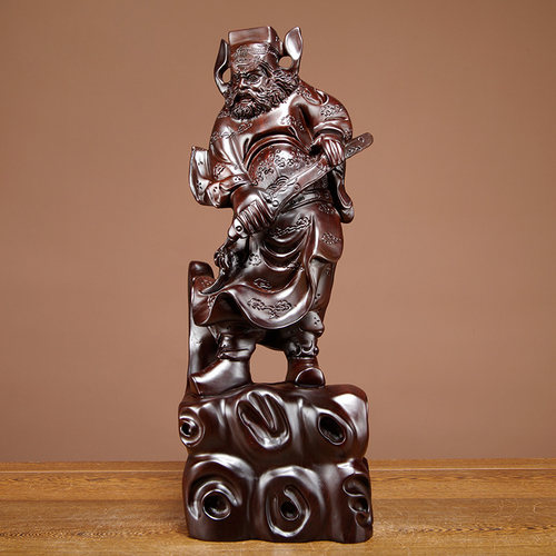 黑檀木家居客厅工艺品钟馗神像