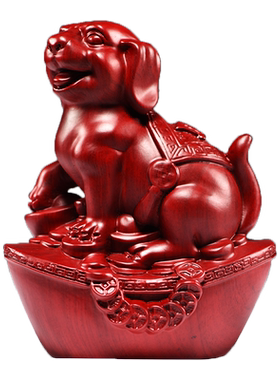 红花梨十二生肖家居客厅工艺品