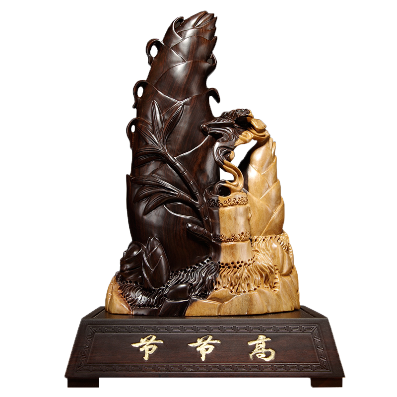 黑檀木节节高寓意乔迁送礼工艺品