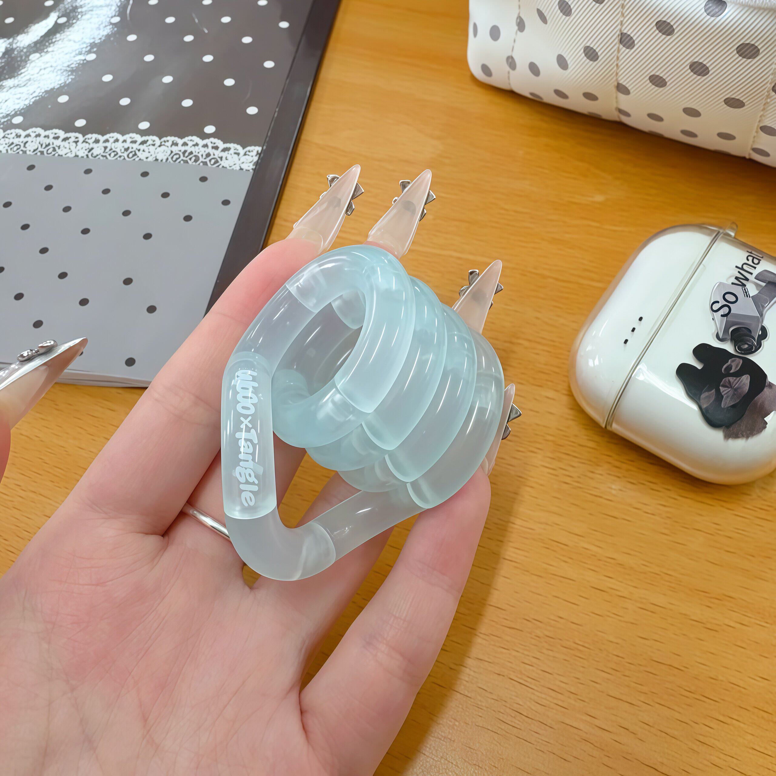 tangle扭扭乐温变水晶冰透系列多色百变缠绕专注力上班族解压玩具