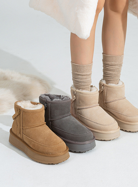 Walker Shop2025秋冬季新款复古百搭透气拼接一脚蹬厚底板鞋女鞋