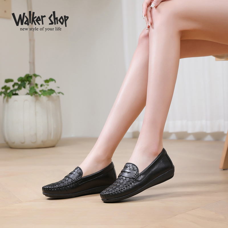 真皮豆豆鞋WalkerShop单鞋