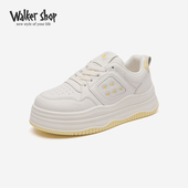 百搭轻便舒适运动小白鞋 Walker 新款 时尚 Shop休闲鞋 板女2025春季
