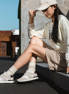 Walker Shop2025秋冬季新款复古百搭透气拼接一脚蹬厚底板鞋女鞋