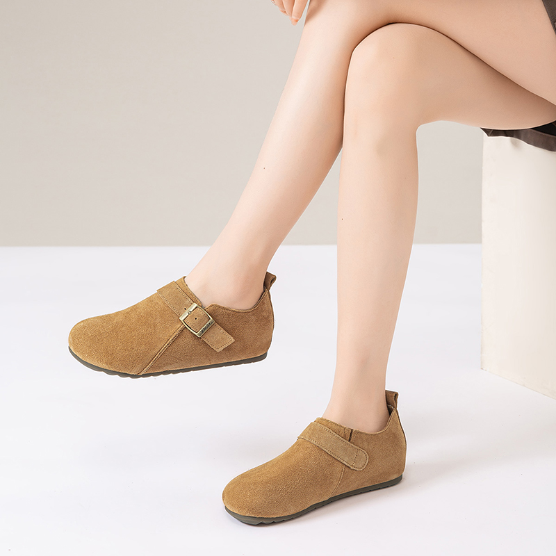 WalkerShop2025春夏季新款时尚百搭透气一脚蹬舒适休闲鞋女鞋鞋子